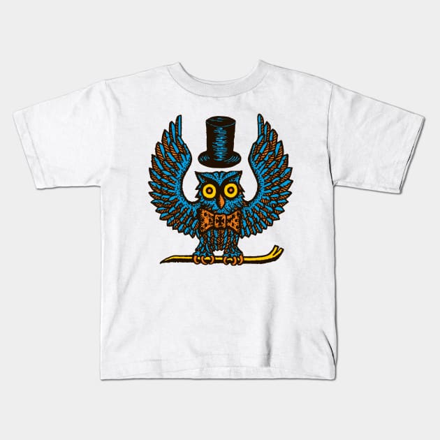 Owl safe cracker russian prison tattoo Kids T-Shirt by goatboyjr